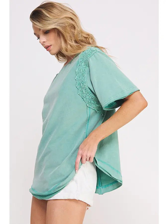Race Panel Short Sleeve Top - happenstance.
