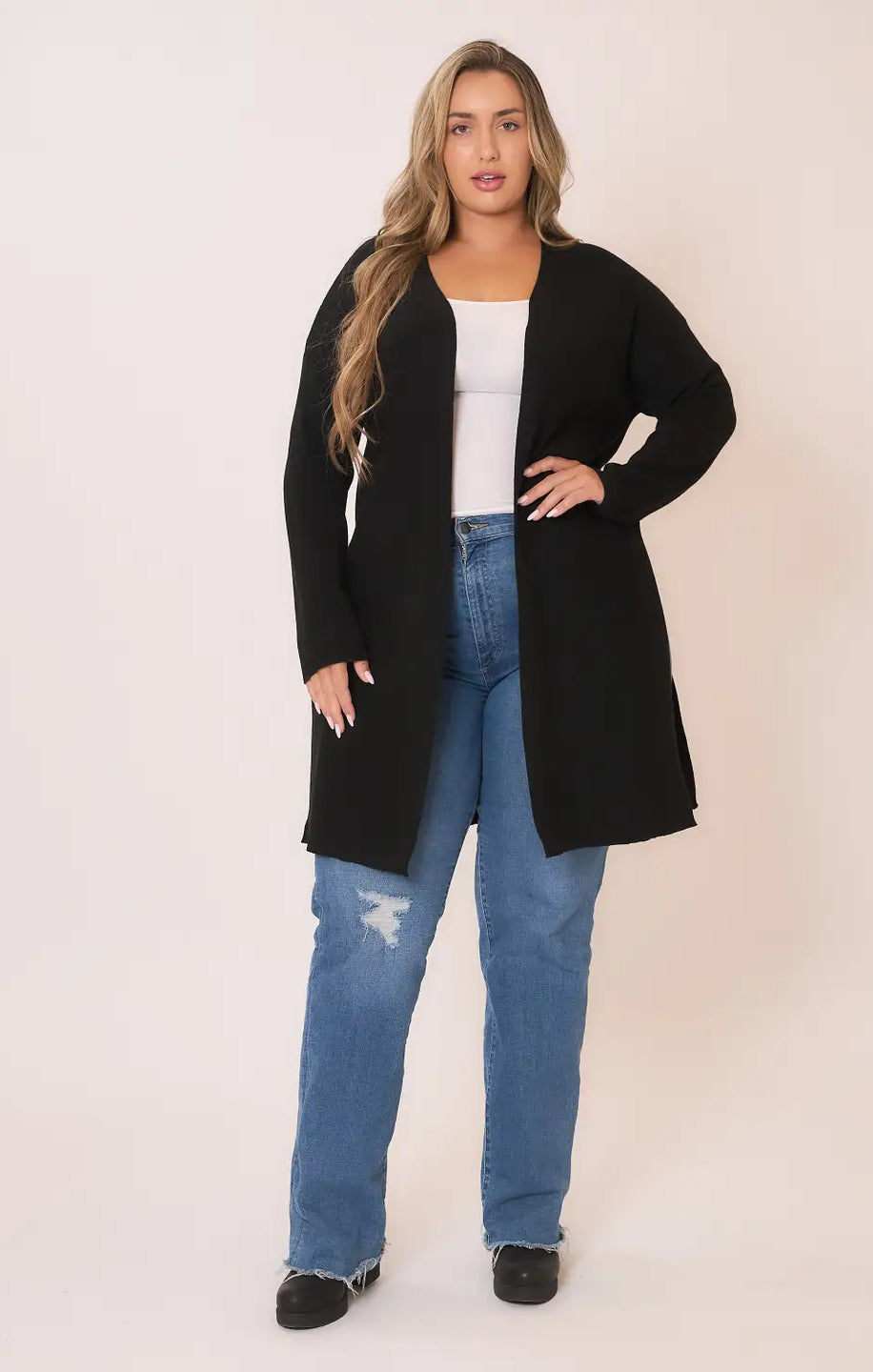 High Slit Cardigan - happenstance.