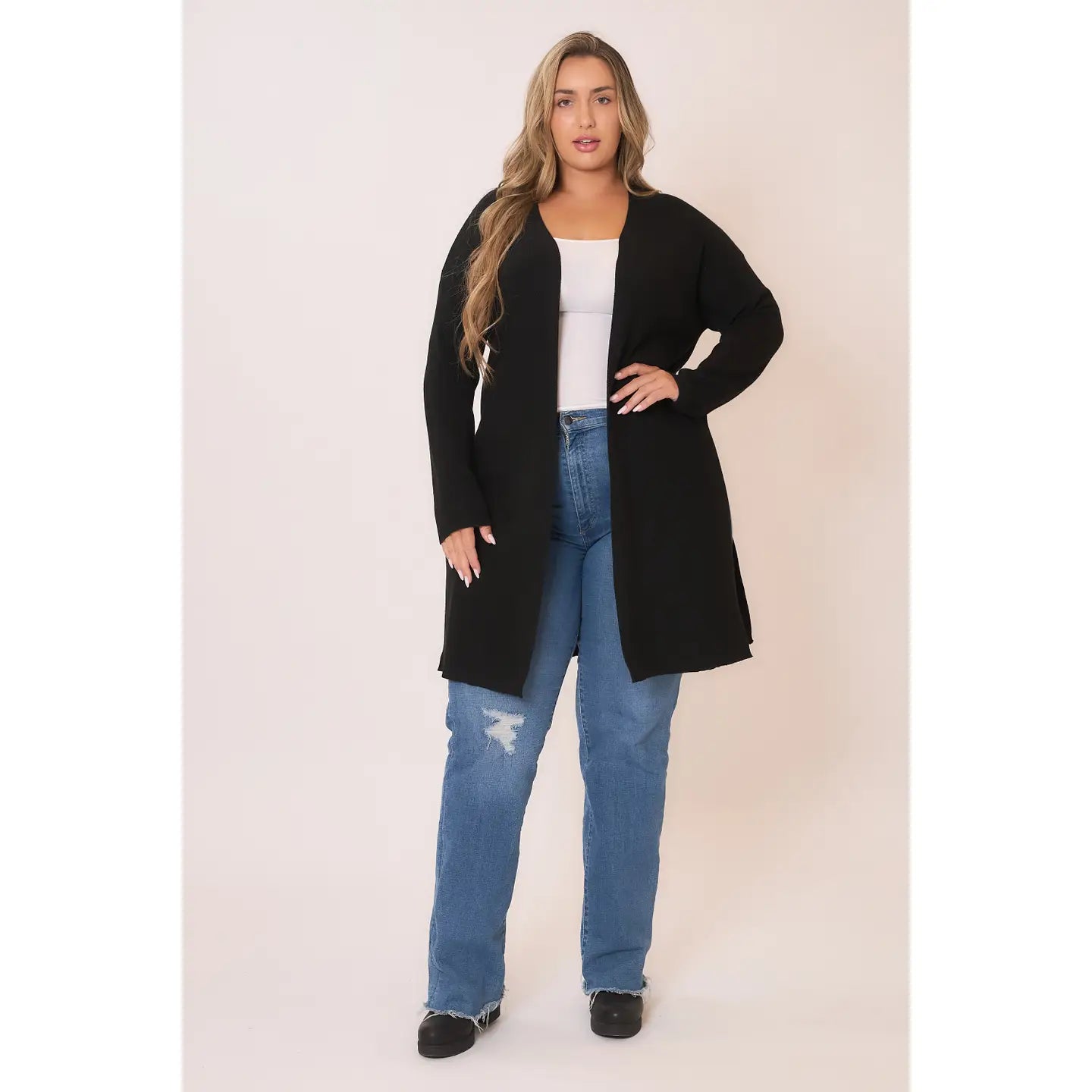 High Slit Cardigan - happenstance.