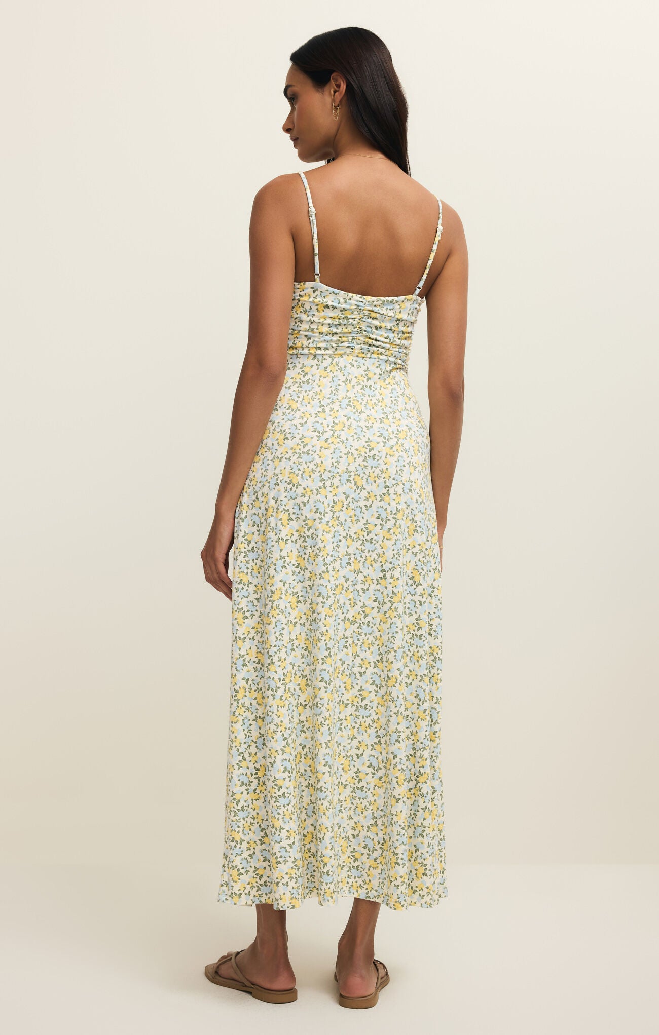 Z Supply - Faya Idra Ditsy Maxi Dress - Cloud - happenstance.