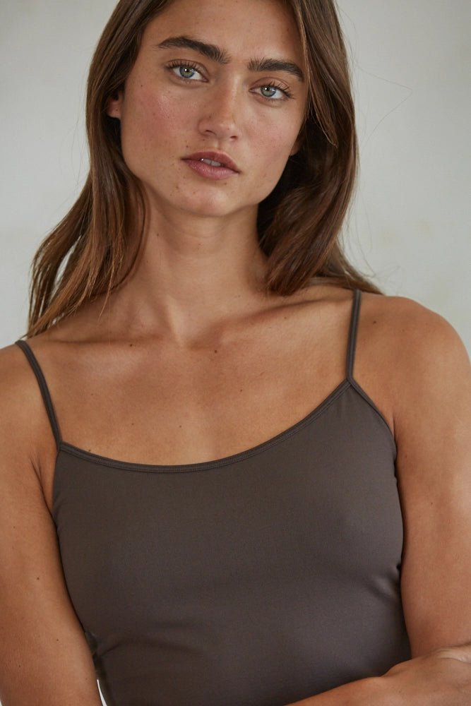 Basic Full Length Cami - Fudge - happenstance.