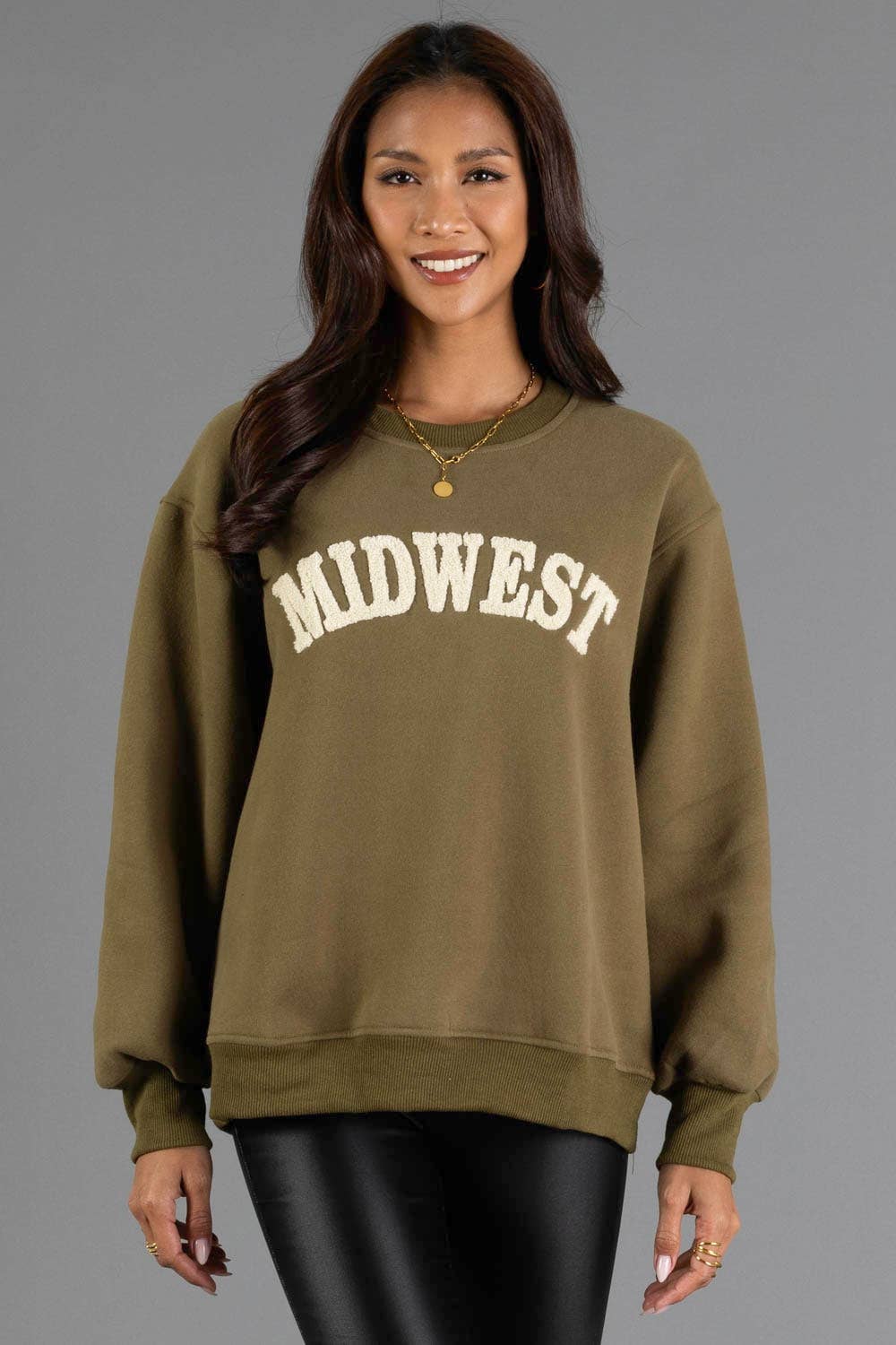 Green Midwest Crewneck Sweatshirt