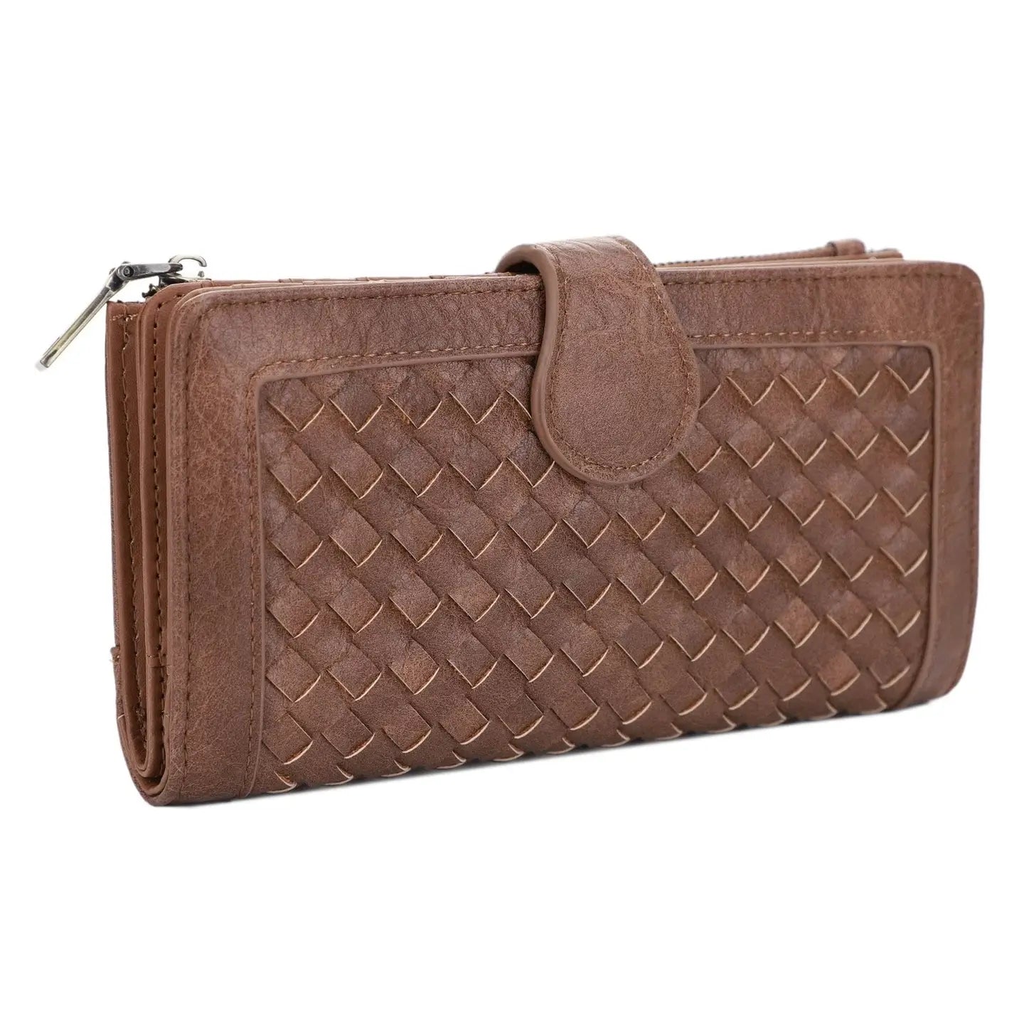 Crissy Woven Wallet - Coffee - happenstance.