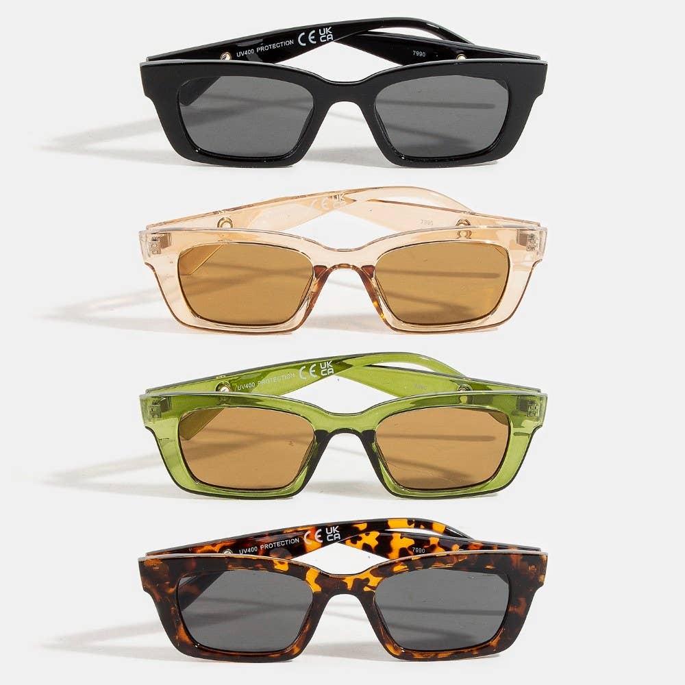Acrylic rectangle sunglasses