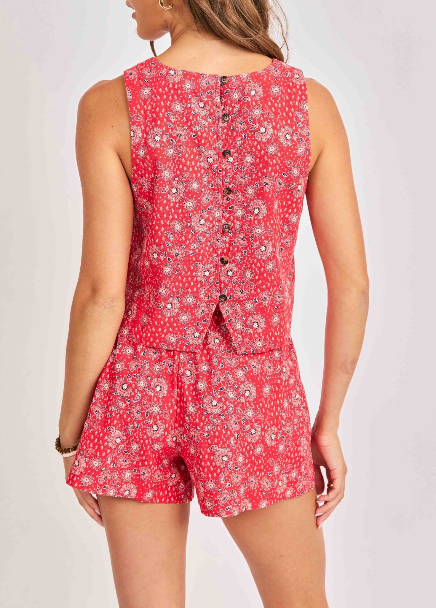 Firecracker Sleeveless Top - happenstance.