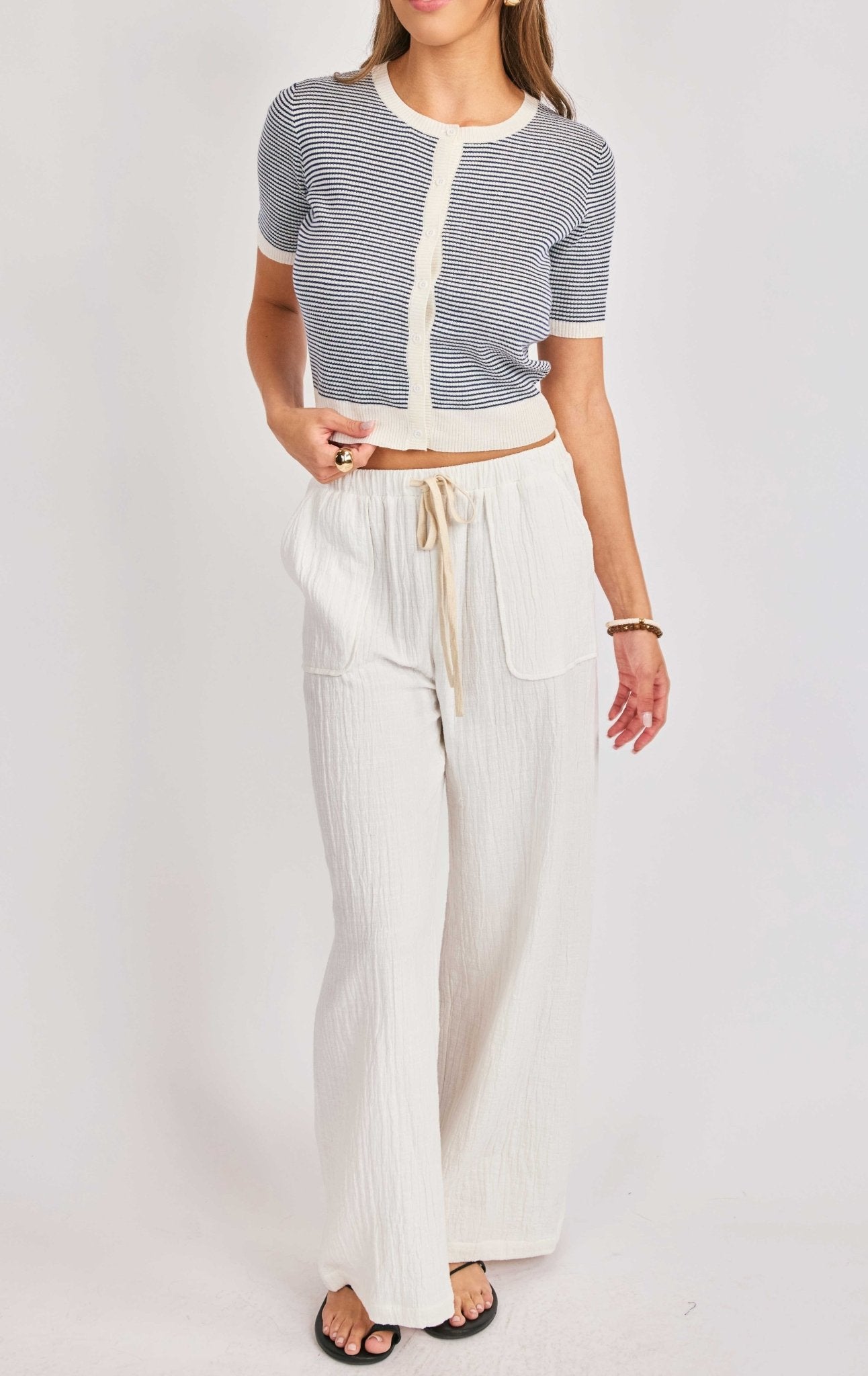 Mavi Stripe Cardigan - happenstance.