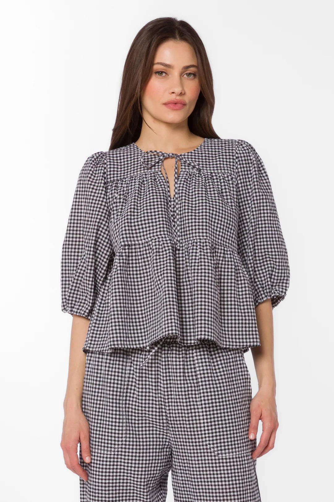 Ferlita Gingham Blouse - happenstance.