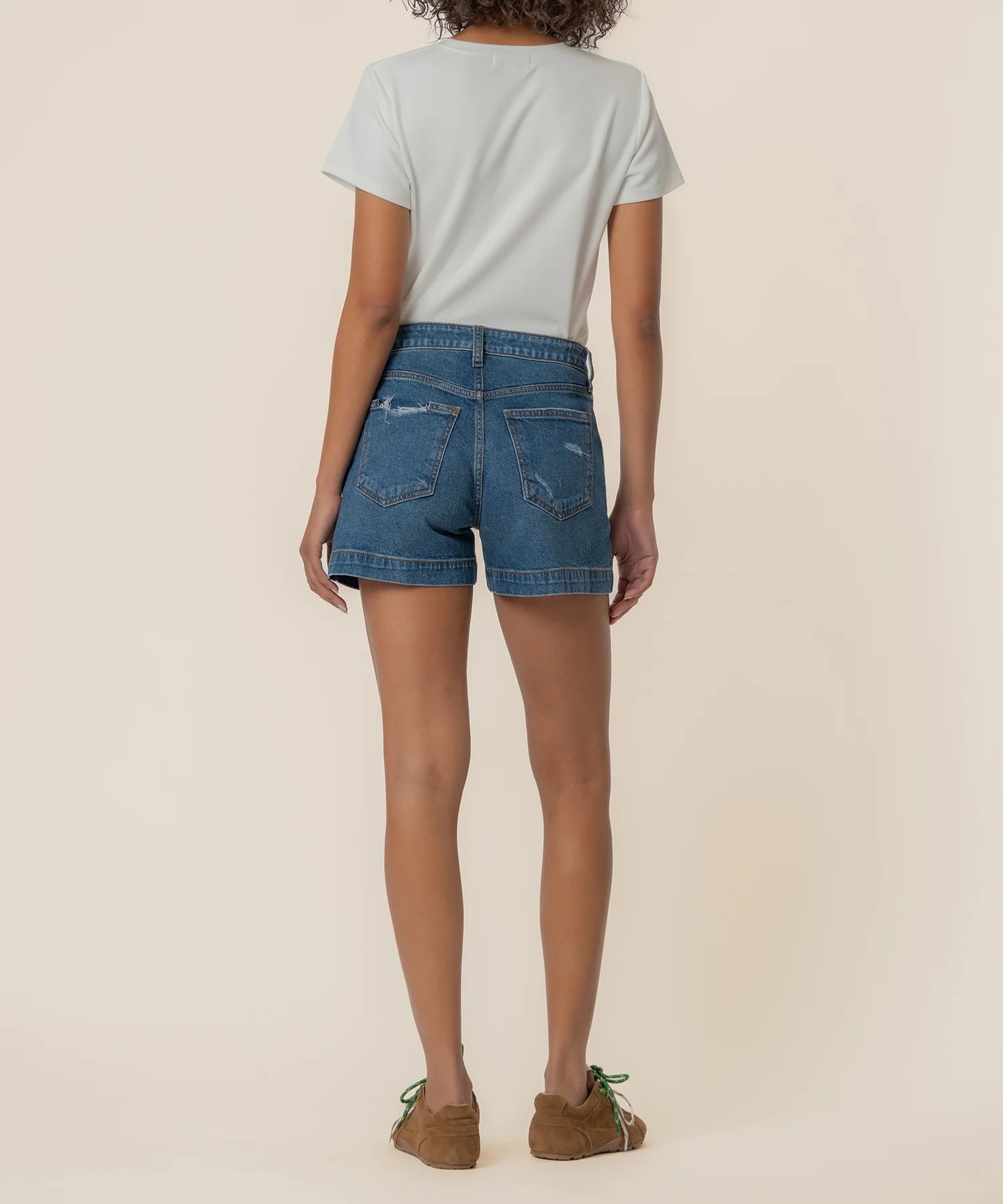 KUT from the Kloth - Jane High Rise Short W/ Pork Chop Pockets - True - happenstance.