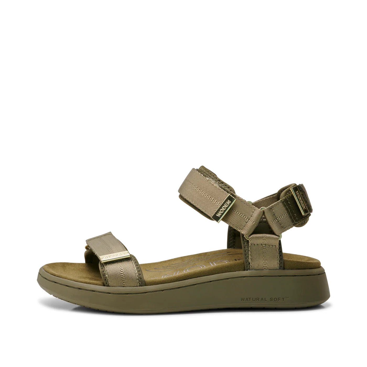 Line Sandal - Dark Olive - happenstance.
