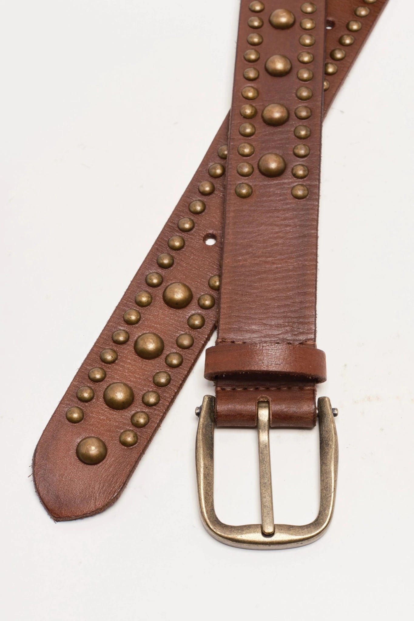 Free People - Sola Stud Belt - Cognac - happenstance.