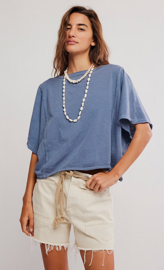 Boxy blue t shirt