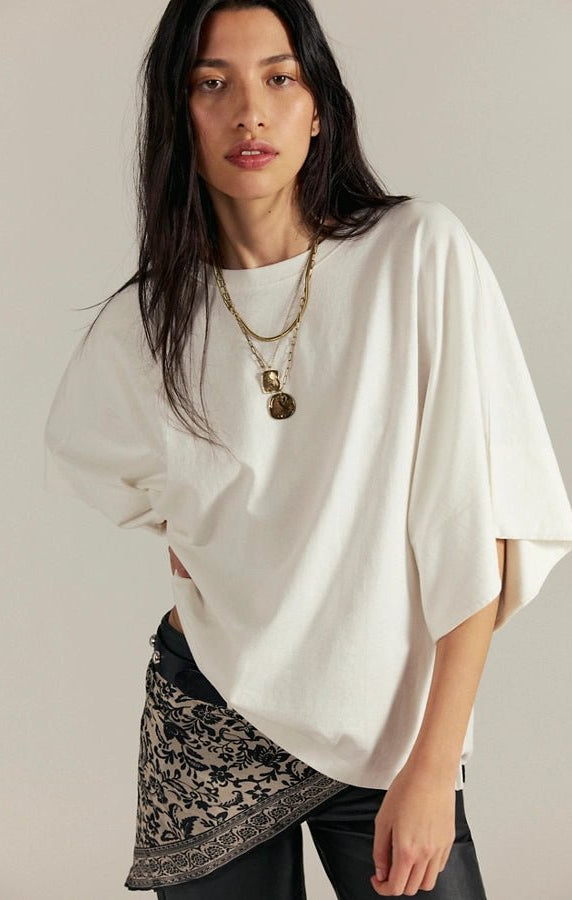 Free People - Atlas Dolman Top - Clean Ivory - happenstance.