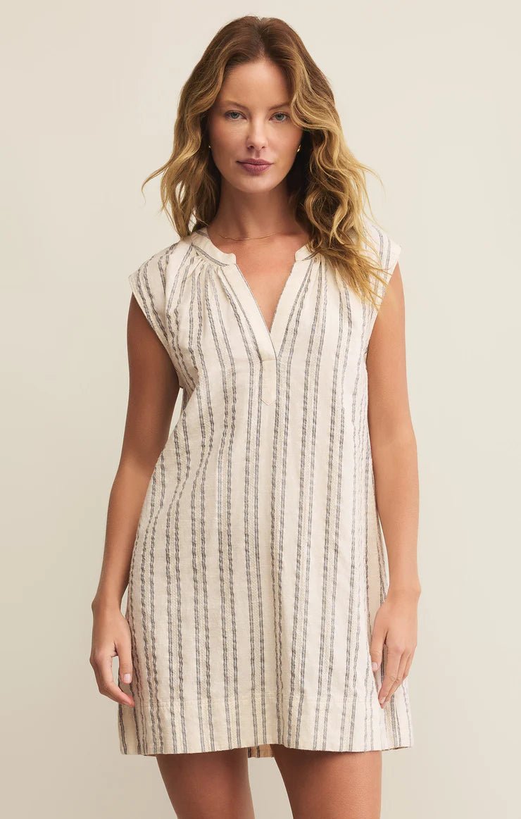 Z Supply - Minna Stripe Mini Dress - happenstance.