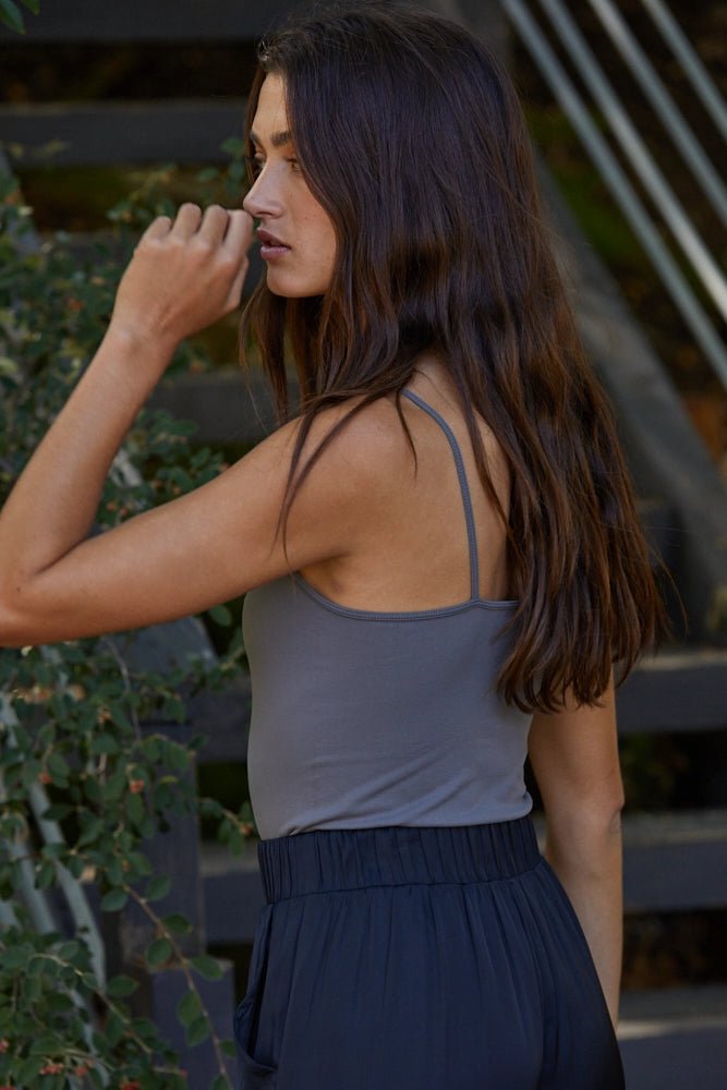 Basic Full Length Cami - Slate - happenstance.