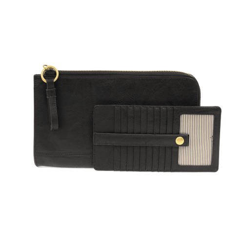 Karina Convertible Wristlet & Wallet - Black - happenstance.