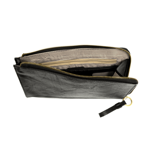Karina Convertible Wristlet & Wallet - Black - happenstance.