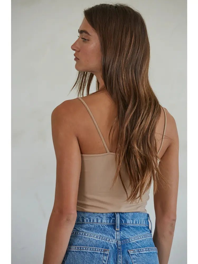 Basic Full Length Cami - Light Taupe - happenstance.