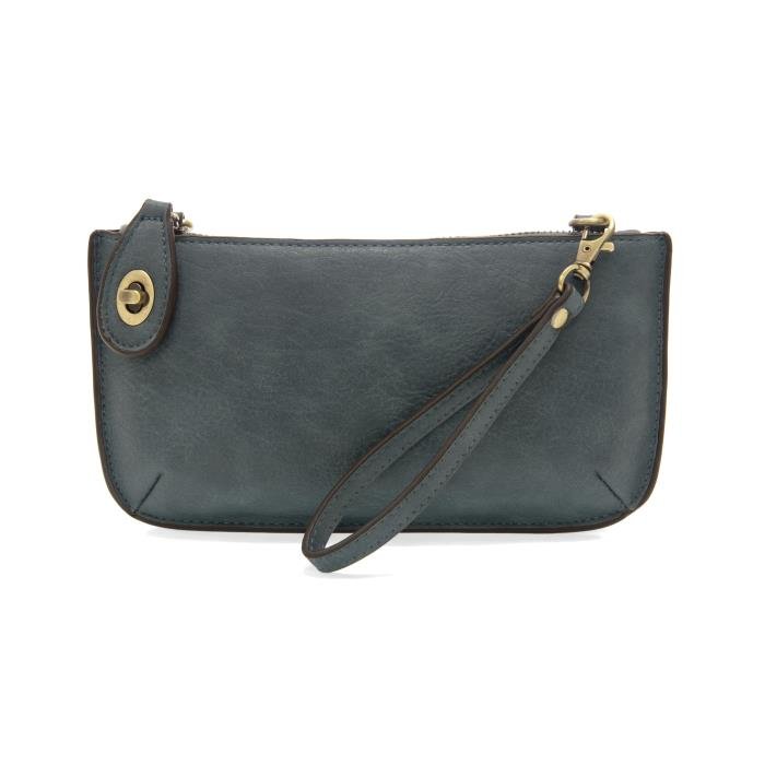 Mini Crossbody Wristlet Clutch - Washed Denim - happenstance.
