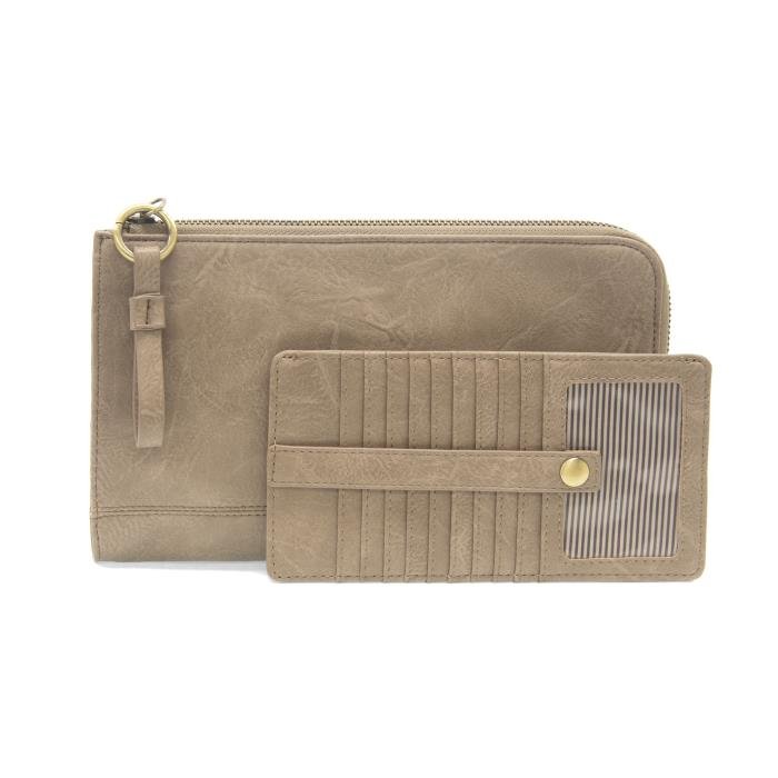 Karina Convertible Wristlet & Wallet - Shiitake - happenstance.