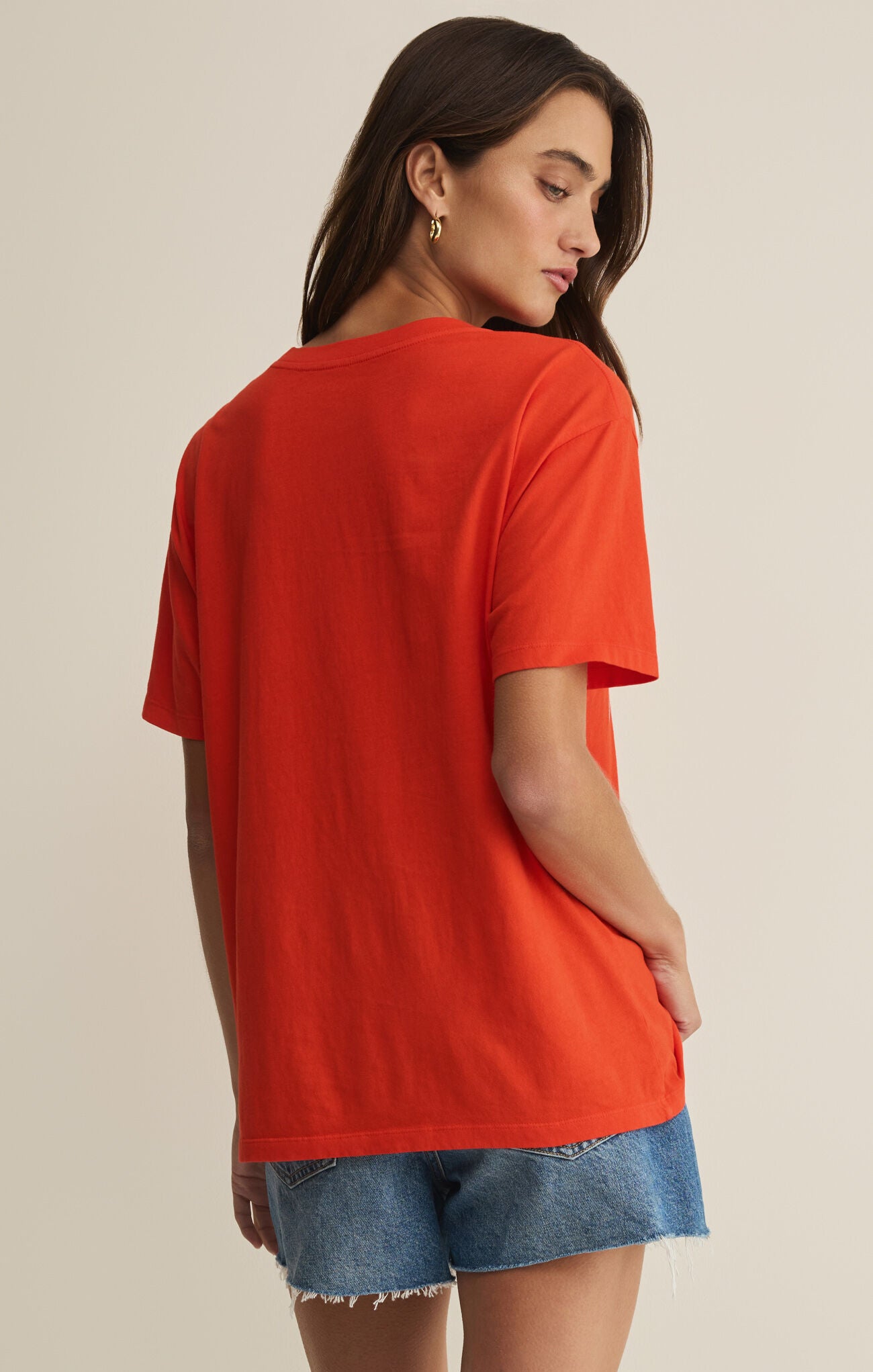 Z Supply - Sweetheart Boyfriend Tee - Lychee - happenstance.