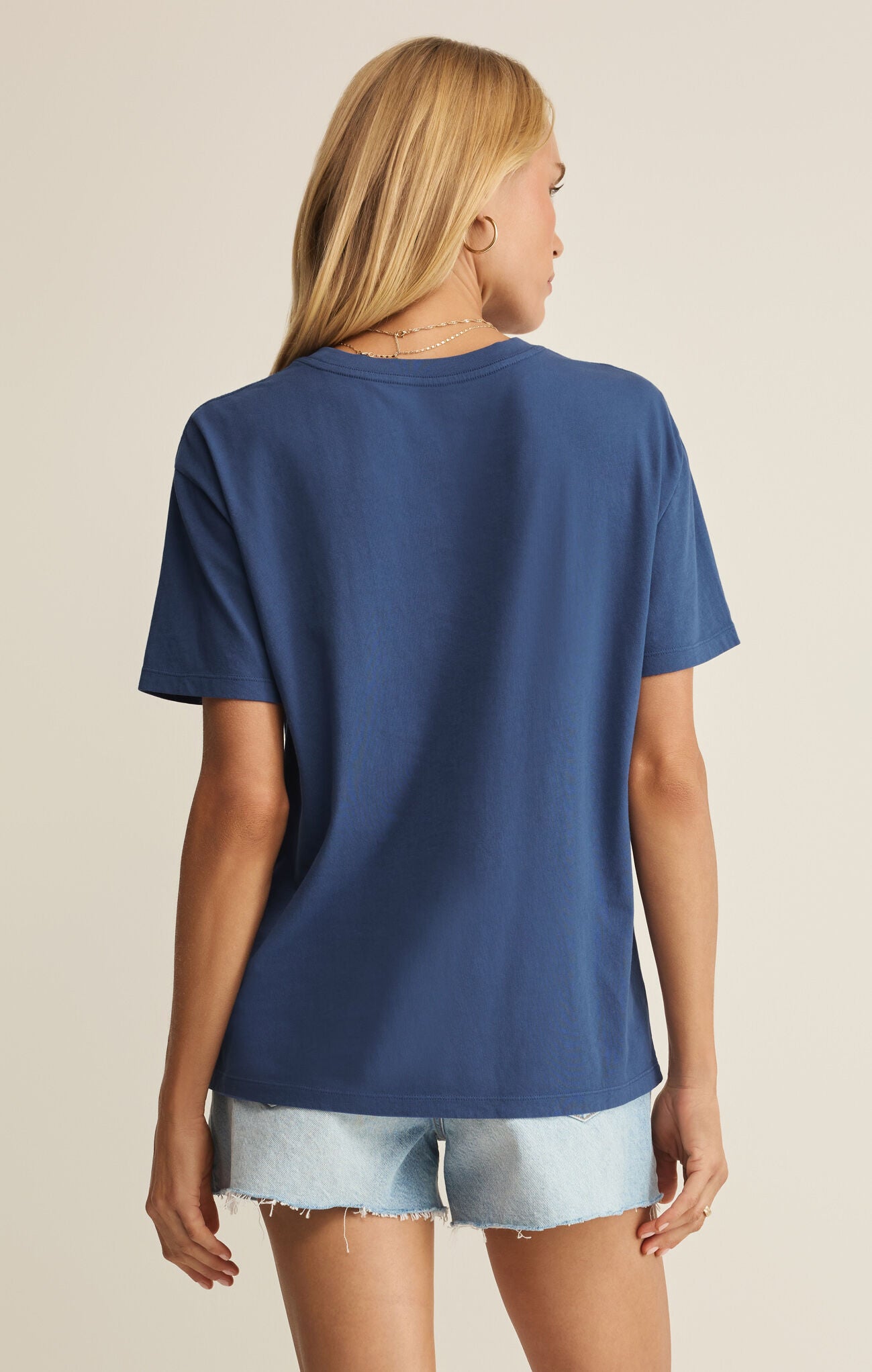 Z Supply - American Boyfriend Tee - True Navy - happenstance.