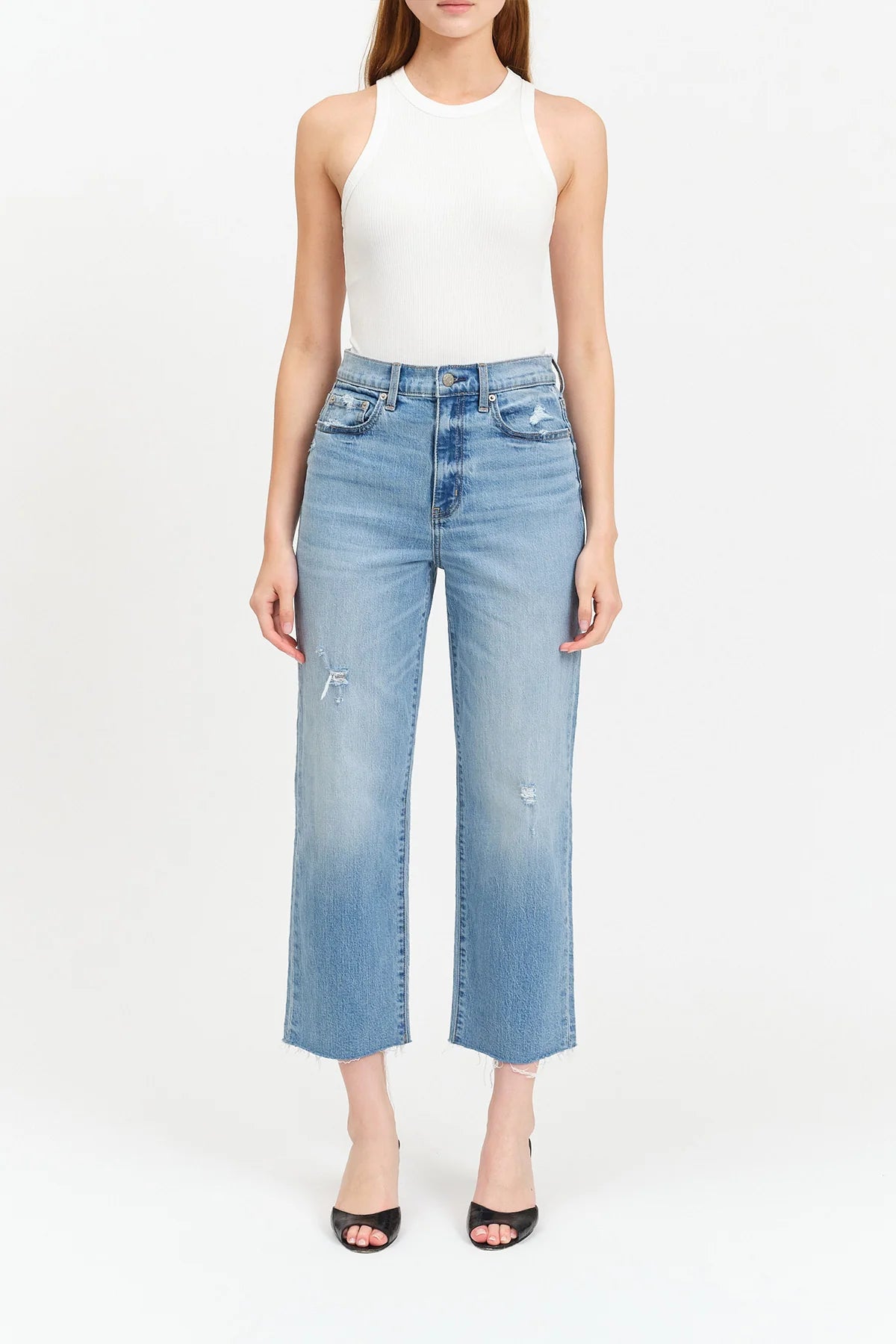 Sundaze High Rise Straight Crop - Marina Vintage - happenstance.