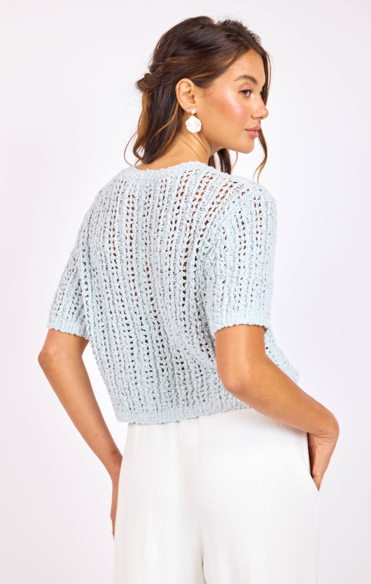 Peruse Short Sleeve Sweater - happenstance.