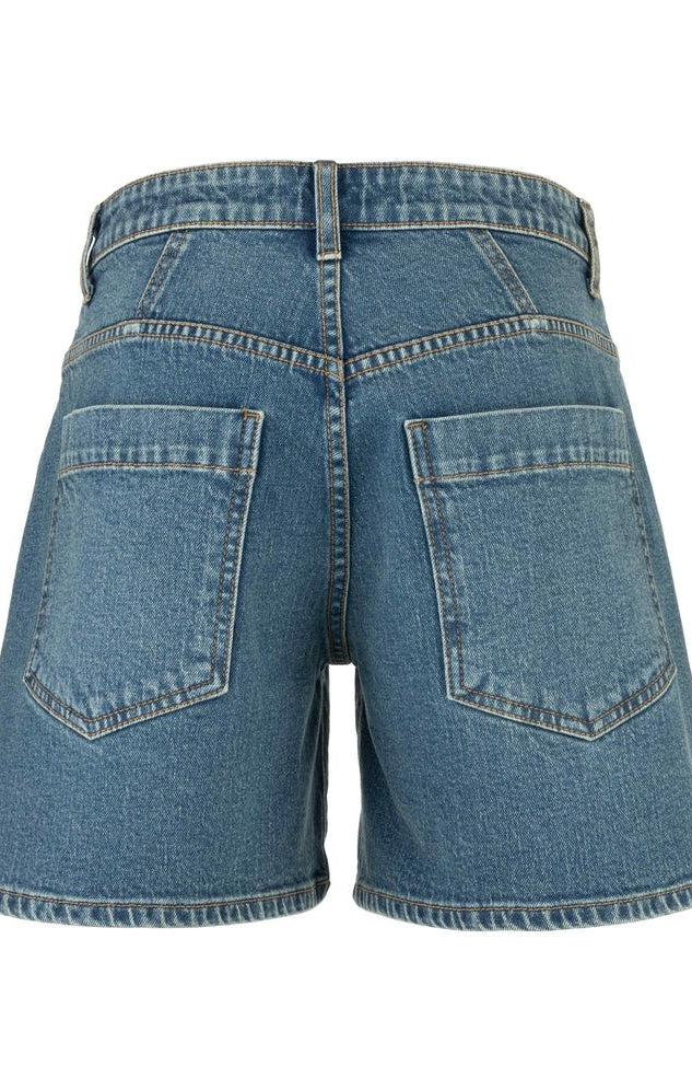 KUT from the Kloth - Hailey High Rise Short w/ Front & Back Yokes - Shine - happenstance.
