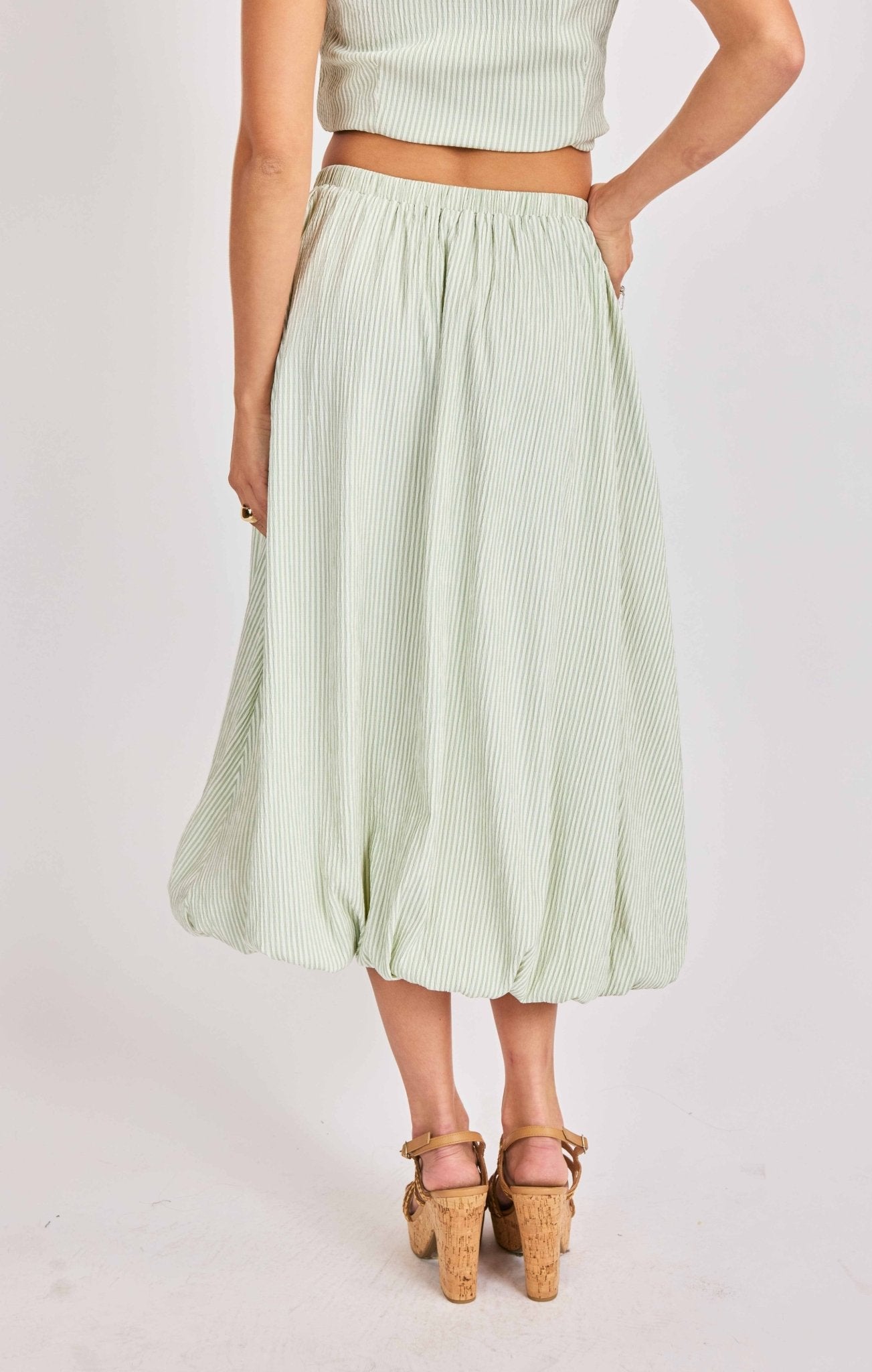 See Me Bubble Midi Skirt - happenstance.