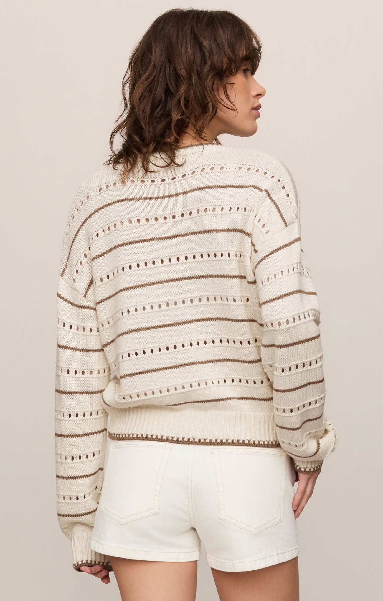 Z Supply - Darby Stripe Sweater - Sandstone - happenstance.