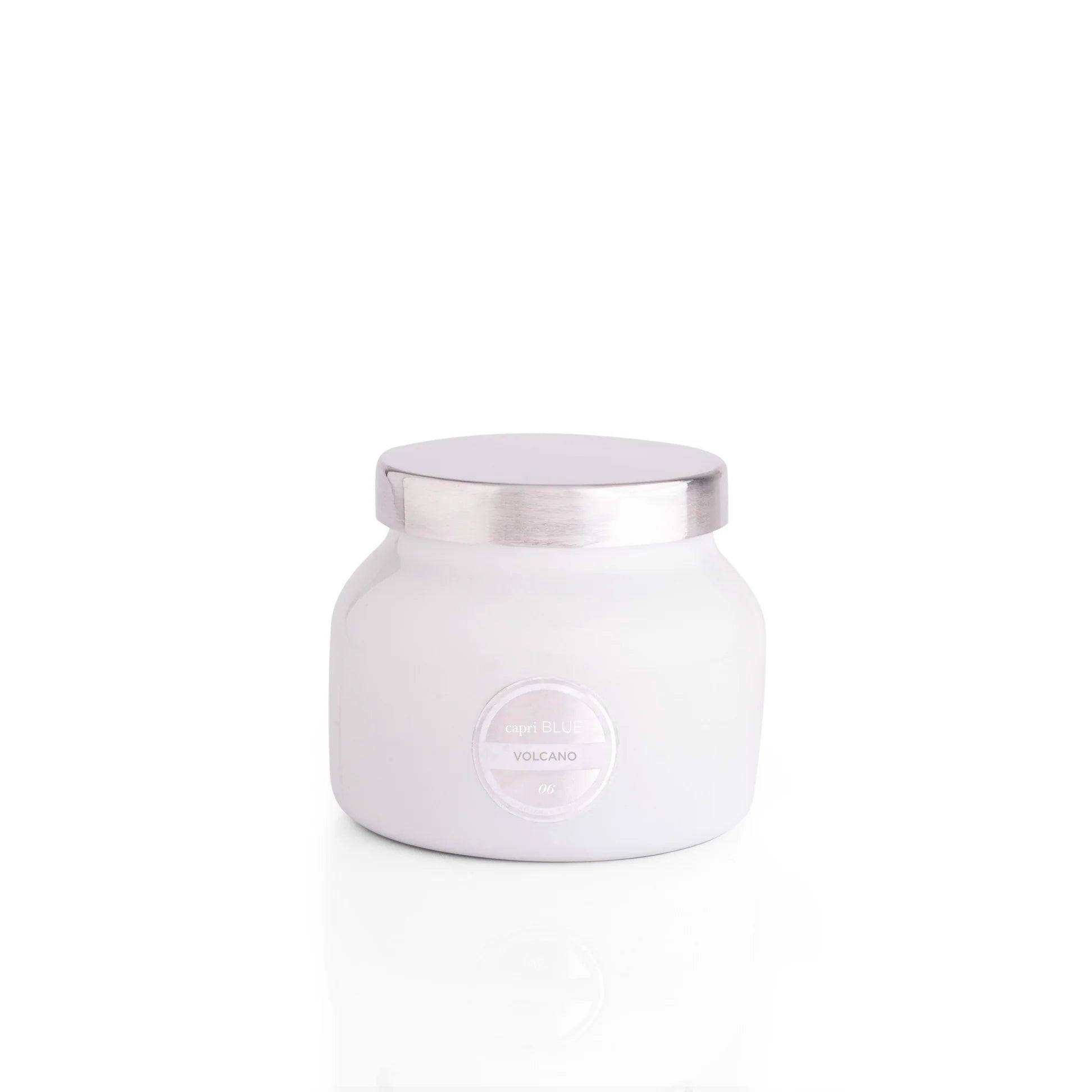 Capri Blue - Volcano White Signature Petite Jar, 8 oz. - happenstance.