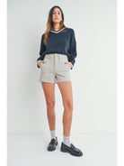Moonstone High - Rise Utility Cargo Shorts | Made in USA - happenstance.