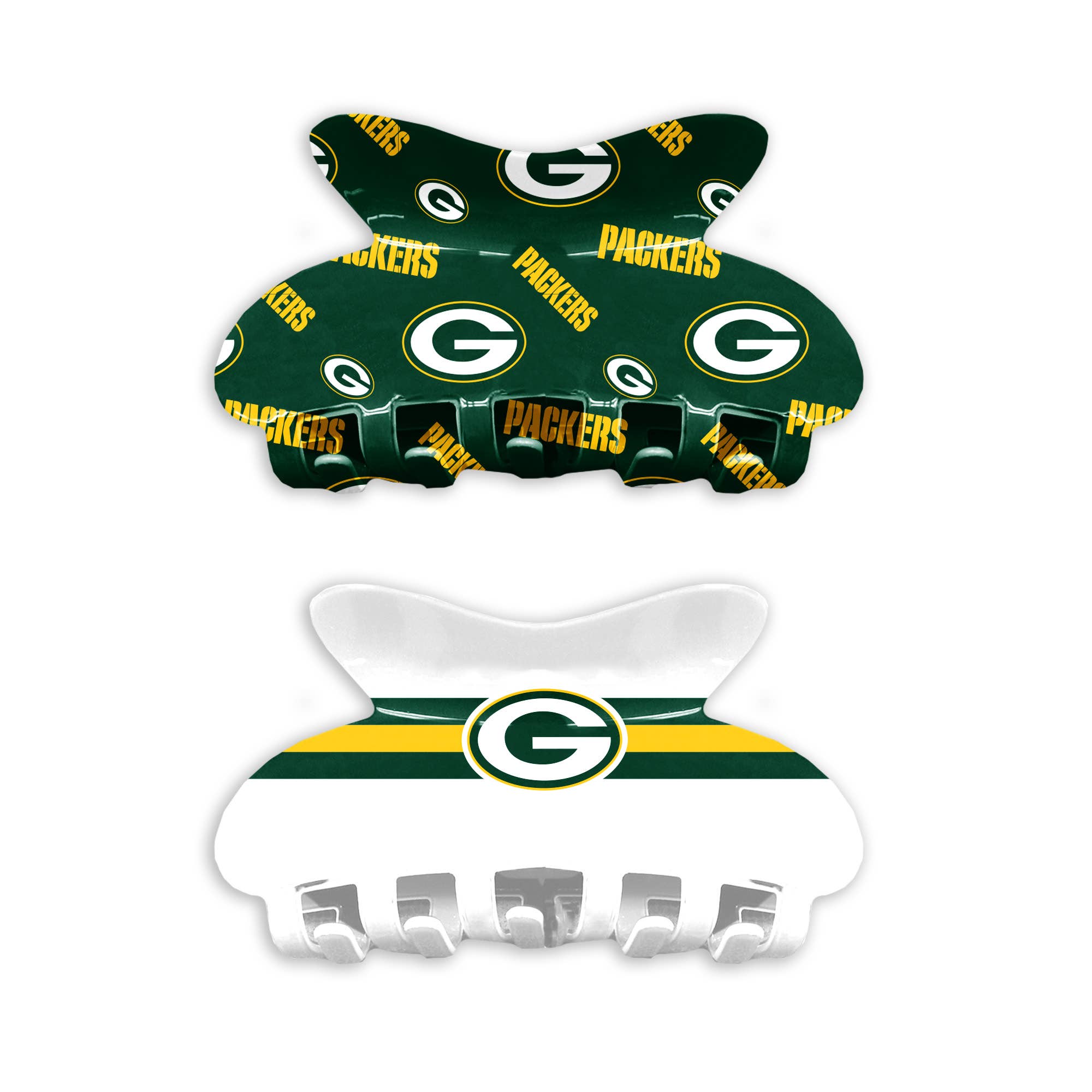 Green Bay Packer Hair Claw Set