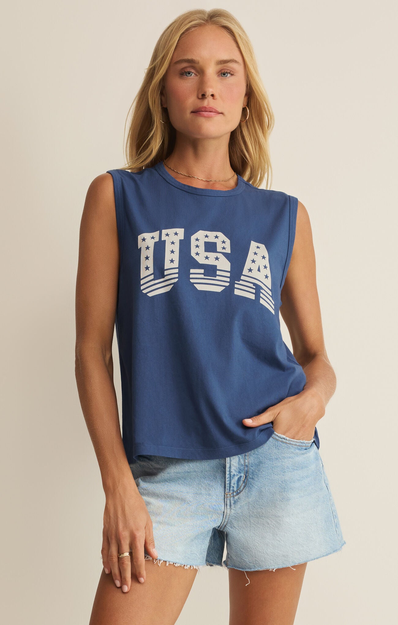Z Supply - Stars and Stripes Muscle Tank - happenstance.