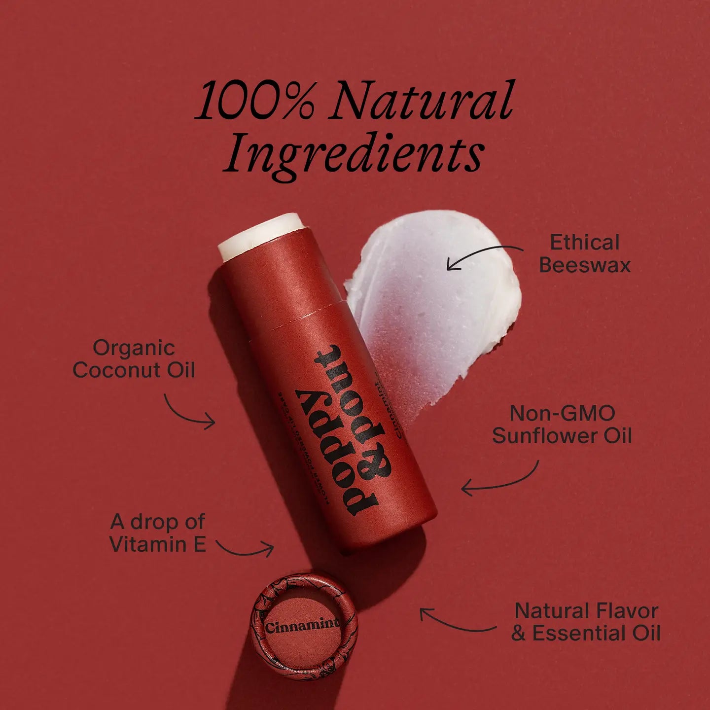 Poppy & Pout - Lip Balm - Cinnamint - happenstance.