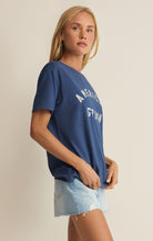 Z Supply - American Boyfriend Tee - True Navy - happenstance.