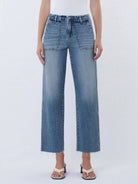 Flying Monkey - High Rise Patch Pocket Slim Wide Leg - Fantasy - happenstance.