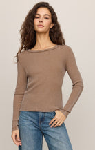 Brown long sleeve thermal 