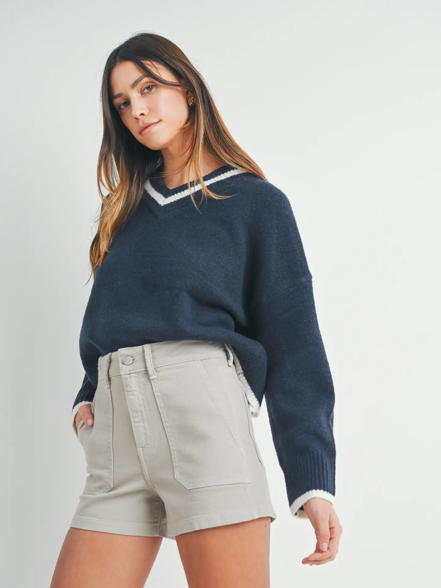 Moonstone High - Rise Utility Cargo Shorts | Made in USA - happenstance.