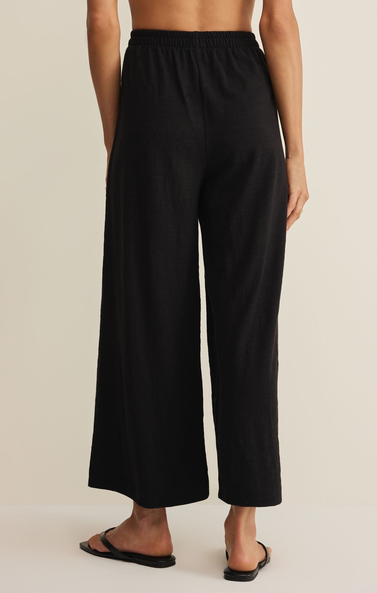 Z Supply - Scout Textured Slub Pant - Black - happenstance.