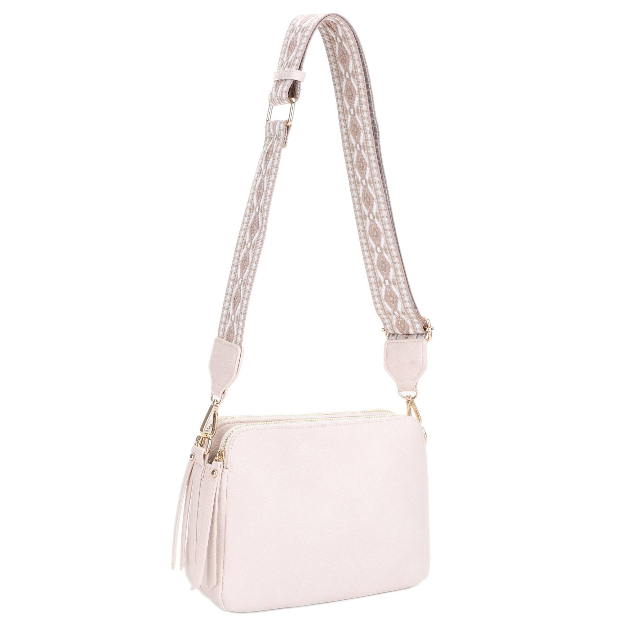 Mila Crossbody Guitar Strap Bag - Ivory - happenstance.