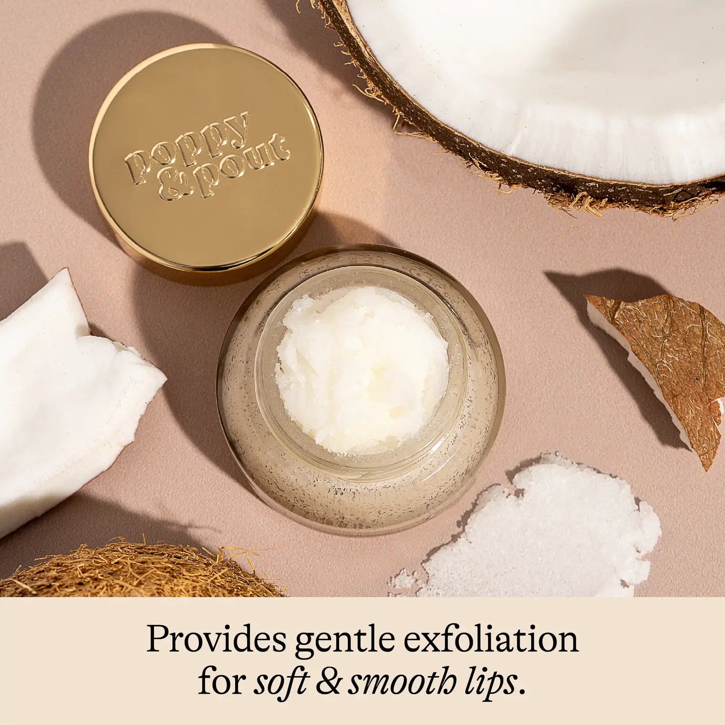 Poppy & Pout - Lip Scrub - Island Coconut - happenstance.