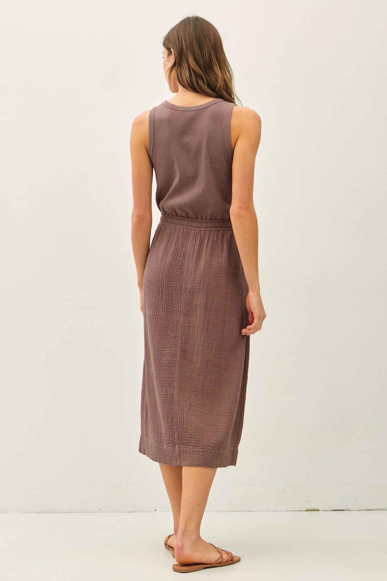 Cotton Tank Midi Dress - happenstance.