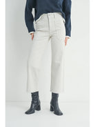 High Rise Utility Wide Leg - Sea Salt - happenstance.