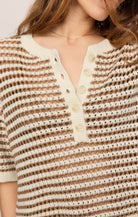 Z Supply - Kylo Striped Sweater - Taro - happenstance.
