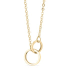 Interlocked Rings Necklace - Gold - happenstance.