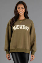 Green Midwest Crewneck Sweatshirt 