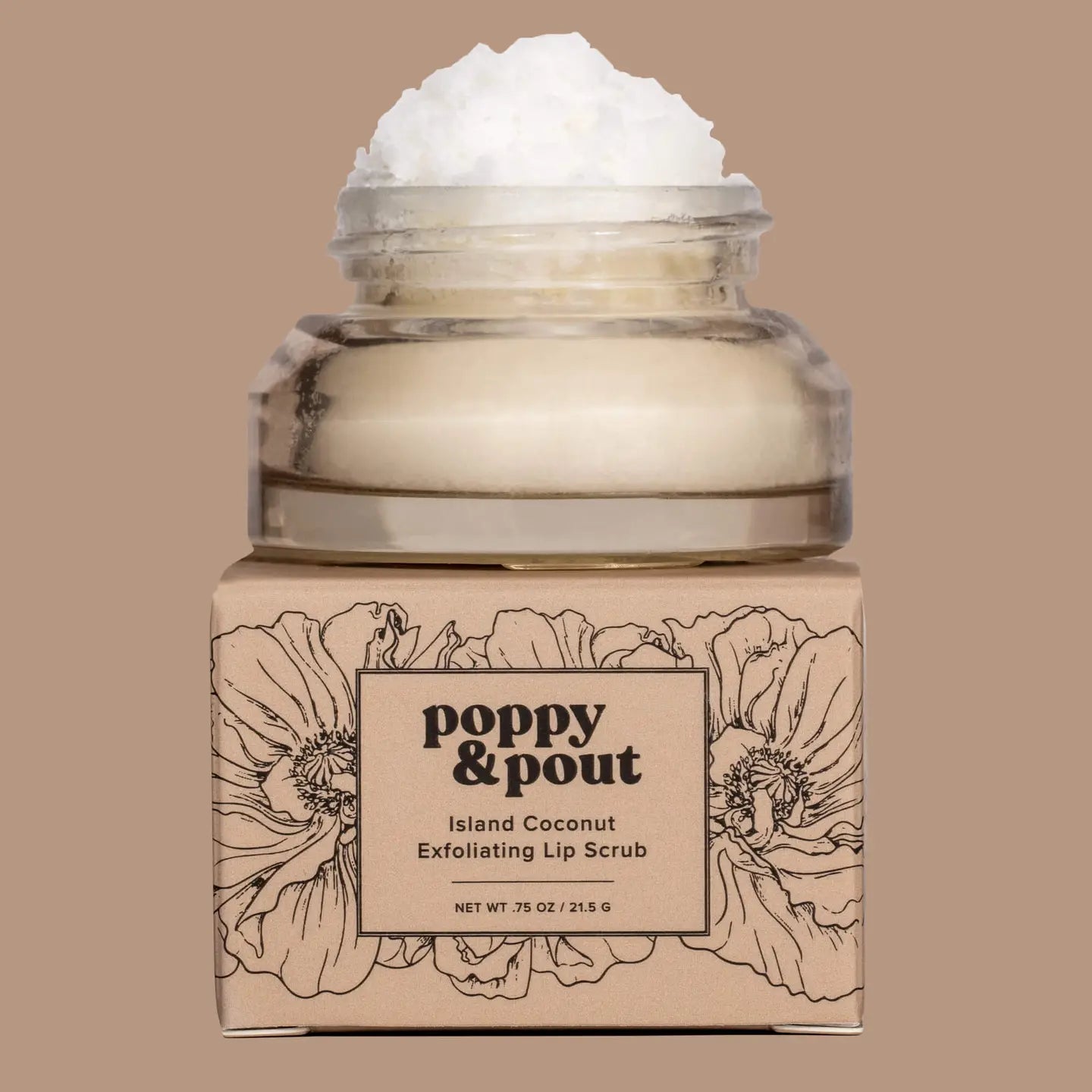 Poppy & Pout - Lip Scrub - Island Coconut - happenstance.