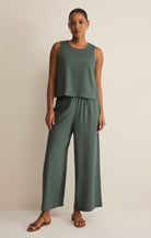 Z Supply - Scout Linen Pant - Everglade - happenstance.