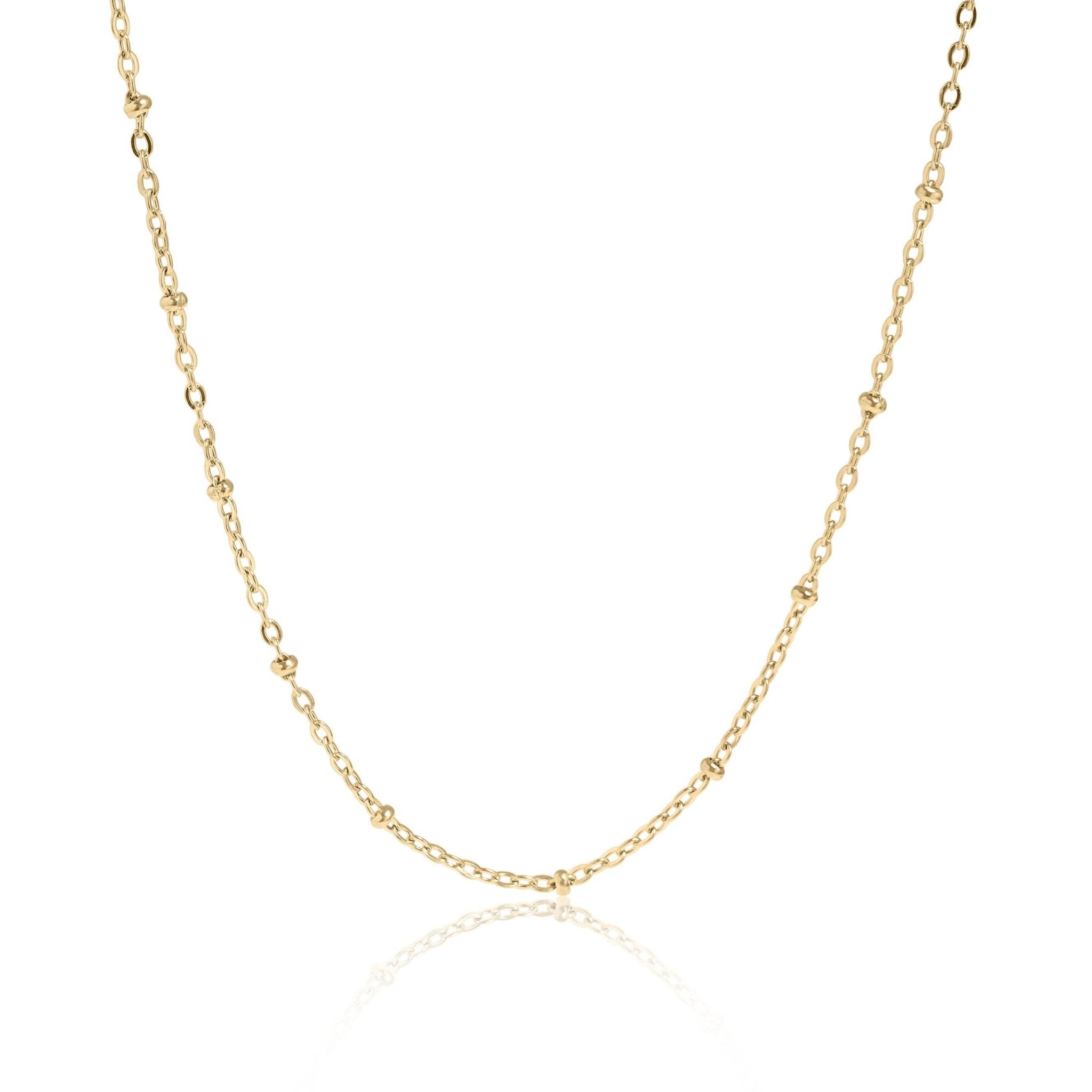 Satellite Ball Chain Necklace - Gold - happenstance.